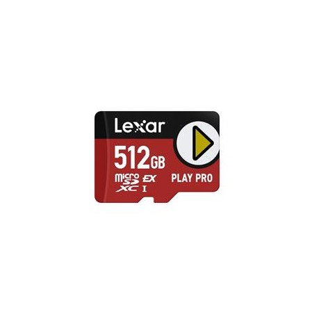 Lexar paměťová karta 512GB PLAY PRO microSDXC™ Express 7, čtení/zápis 900/600 MB/s