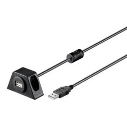 PremiumCord USB 2.0 prodlužovací kabel 2m MF s konektorem na přišroubování KU2DOCK2
