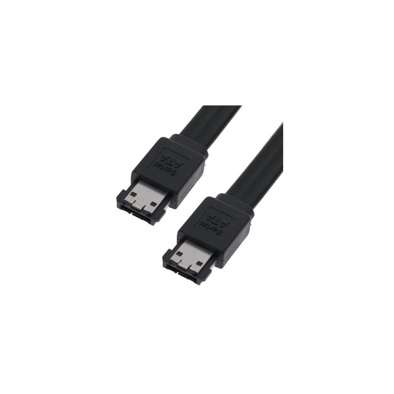 PremiumCord Kabel eSATA-eSATA, 75 cm,stíněný,černý