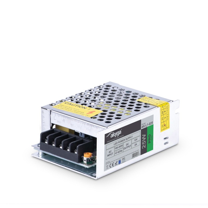 Zdroj Akyga AK-L1-025 LED Pro napájení osvětlení 12V/25W, IP20