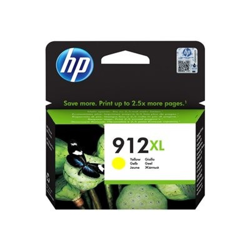 HP 912XL High Yield Yellow Original Ink Cartridge (700 pages)
