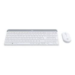 Logitech Slim Wireless Keyboard and Mouse Combo MK470 - OFFWHITE - UK - INTNL