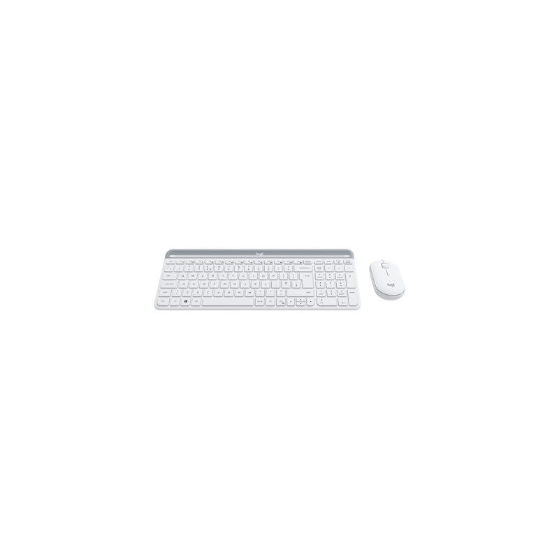 Logitech Slim Wireless Keyboard and Mouse Combo MK470 - OFFWHITE - UK - INTNL