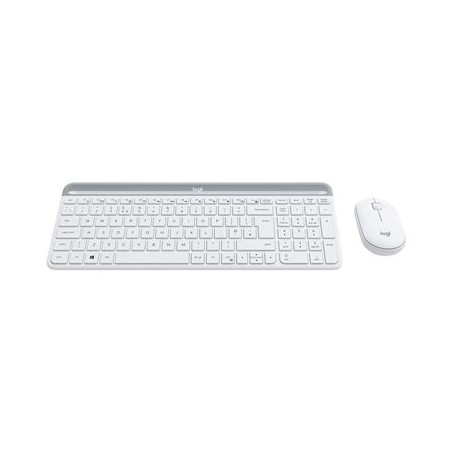 Logitech Slim Wireless Keyboard and Mouse Combo MK470 - OFFWHITE - UK - INTNL