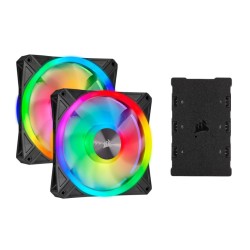 Corsair ventilátor QL Series QL140 RGB LED, 2x 140mm, 26dBA, Lighting Node CORE