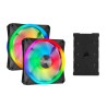 Corsair ventilátor QL Series QL140 RGB LED, 2x 140mm, 26dBA, Lighting Node CORE