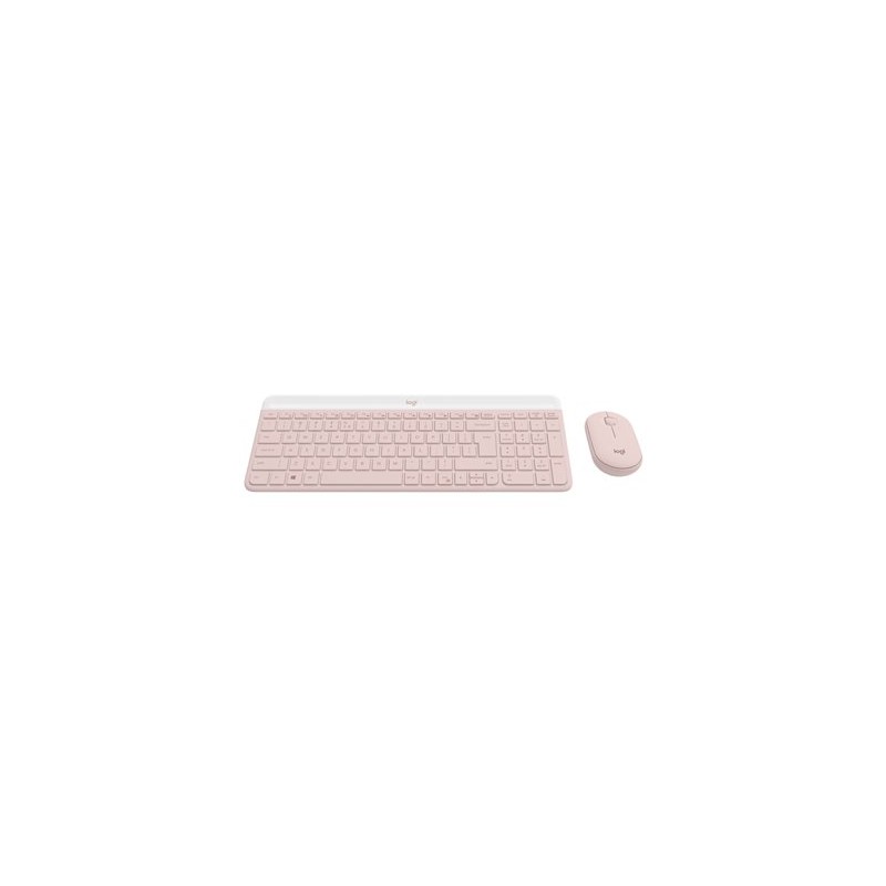 Logitech Slim Wireless Keyboard and Mouse Combo MK470 - ROSE - US INT'L - INTNL