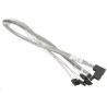 Supermicro MiniSAS to 4 SATA 55/55/55/55cm with Sideband Cable