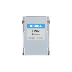 Kioxia Enterprise SSD, CM7-R U.3 SIE U.3 Series, 7680 GB, PWPD:1, PCIe Gen5 1x4, 2x2, U.3 15mm, 14000/6750 MB/s, 2450/30
