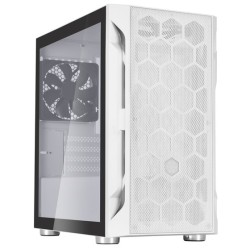 SilverStone FARA H1MW-G, Micro-ATX skříň, Honeycomb vzor, tvrzené sklo, bílá