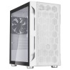 SilverStone FARA H1MW-G, Micro-ATX skříň, Honeycomb vzor, tvrzené sklo, bílá