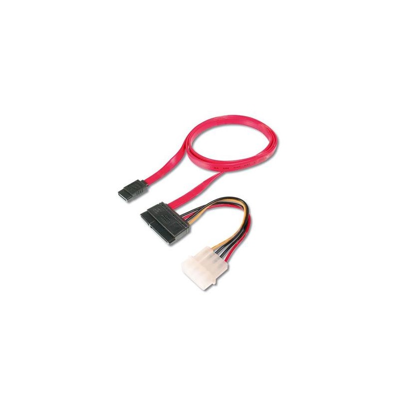 PremiumCord kabel SATA datový + napájecí 0.5m