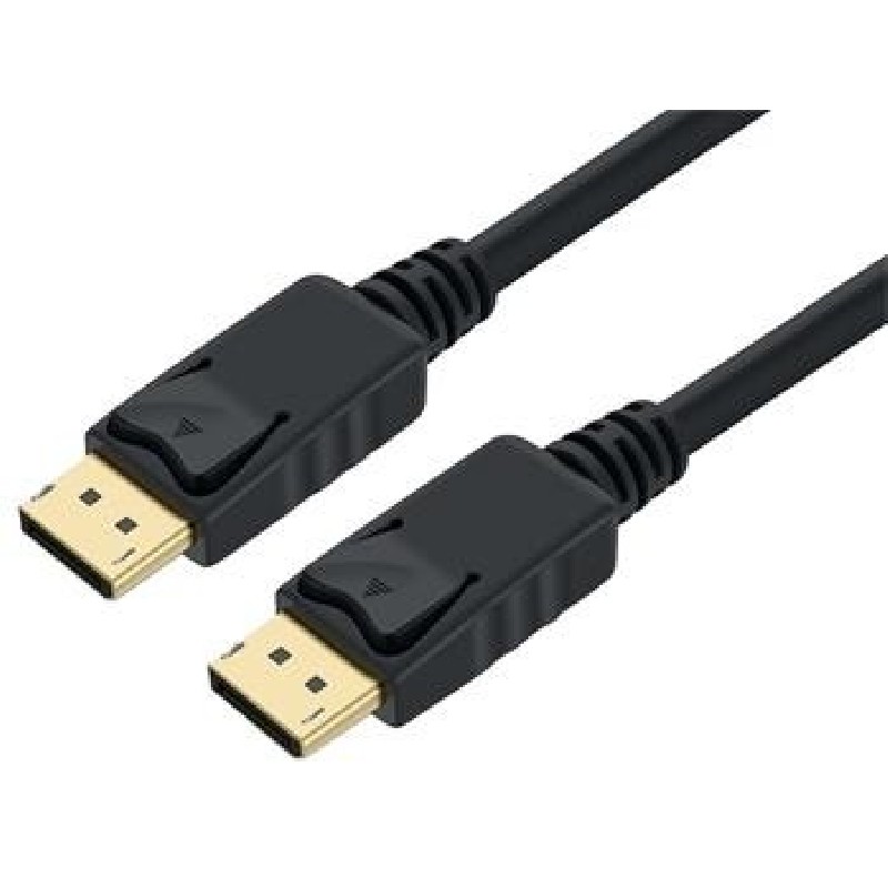 PremiumCord DisplayPort 1.3/1.4 přípojný kabel M/M, zlacené konektory, 1m