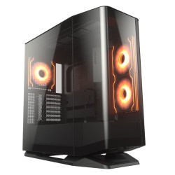 COUGAR PC skříň FV270 Black Mid tower tempered curved glass perimeter quick detachable air filters up to 9 fans