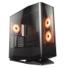COUGAR PC skříň FV270 Black Mid tower tempered curved glass perimeter quick detachable air filters up to 9 fans
