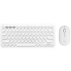 Logitech Pebble 2 Combo - TONAL WHITE - US INT'L - 2.4GHZ/BT - INTNL-973 - UNIVERSAL