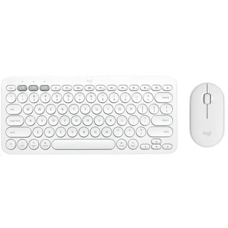 Logitech Pebble 2 Combo - TONAL WHITE - US INT'L - 2.4GHZ/BT - INTNL-973 - UNIVERSAL