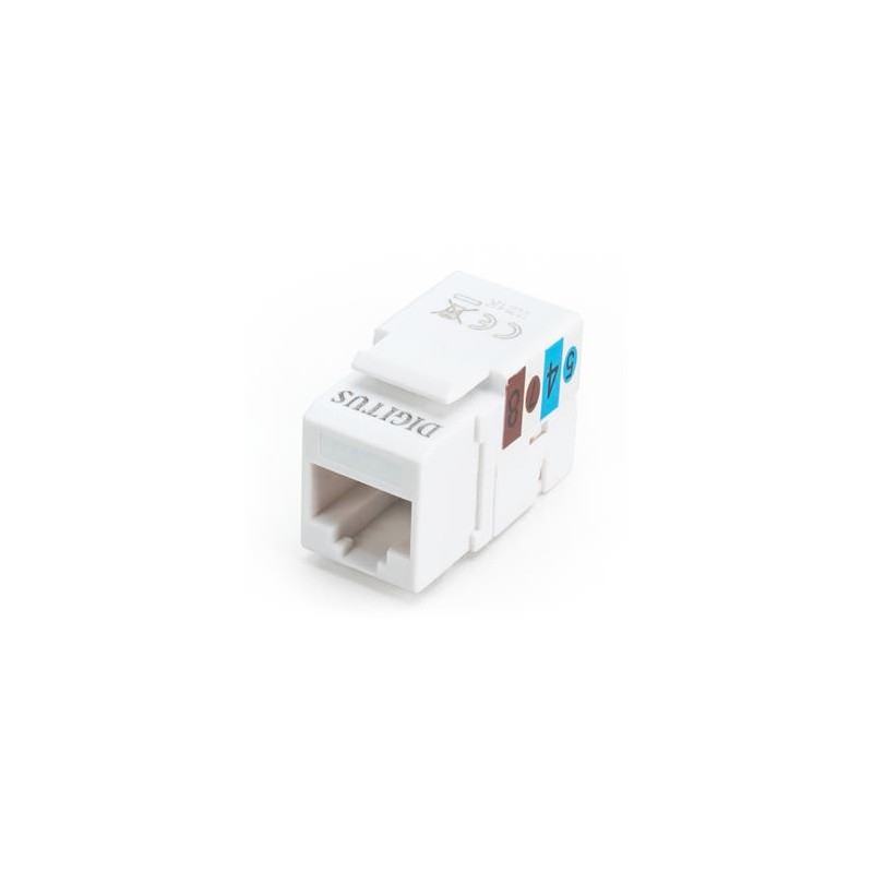 Premium DIGITUS Keystone jack RJ45 Cat6, UTP - nestíněný, černý