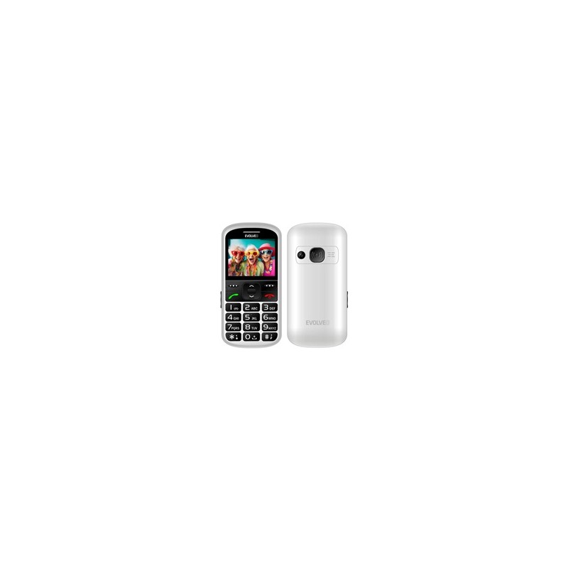 EVOLVEO EasyPhone XS, mobilní telefon pro seniory, bílá
