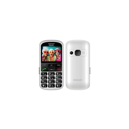 EVOLVEO EasyPhone XS, mobilní telefon pro seniory, bílá