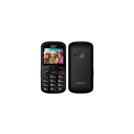 EVOLVEO EasyPhone XS, mobilní telefon pro seniory, černá