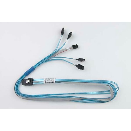 SUPERMICRO 70CM IPASS (SFF-8087) TO 4 SATA DATA/SB CROSS OVER CBL0294L