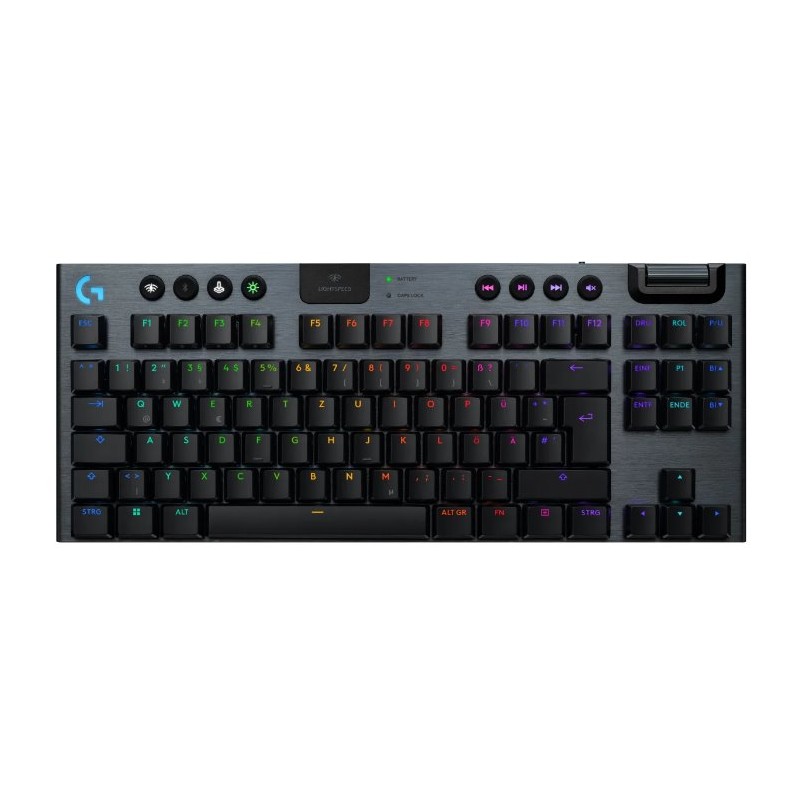 Logitech G915 X LIGHTSPEED TKL Low-Profile Wireless Gaming Keyboard - CLICKY - BLACK - US - 2.4GHZ/BT - USB-C - EMEA
