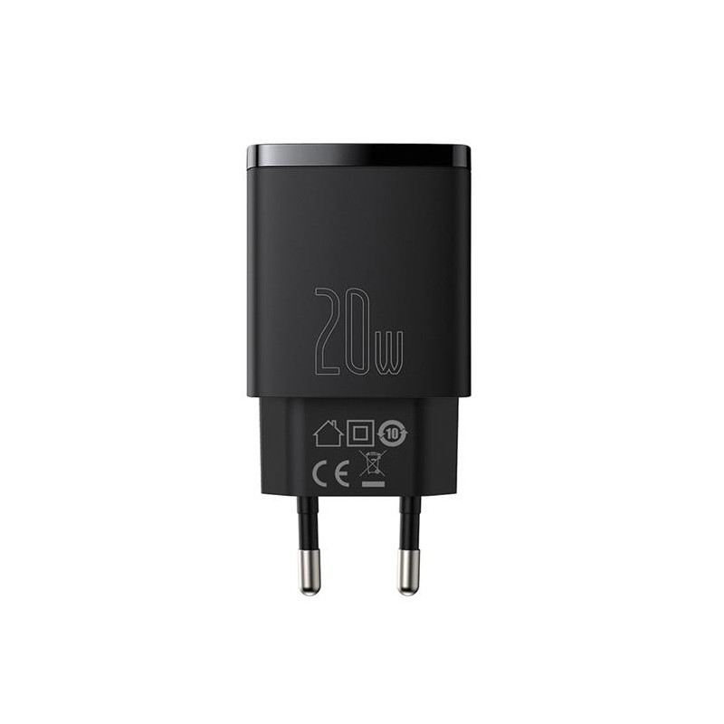 Baseus CCXJ-B01 Compact Quick Nabíječka USB/USB-C 20W Black