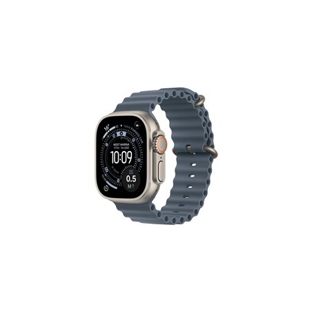 Apple Watch Ultra 3 GPS + Cellular 49mm Natural Titanium Case with Anchor Blue Ocean Band