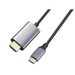 PREMIUMCORD Kabel USB3.1 typ-C na HDMI, 1,8m rozlišení obrazu 4K*2K@60Hz Aluminium