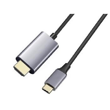 PREMIUMCORD Kabel USB3.1 typ-C na HDMI, 1,8m rozlišení obrazu 4K*2K@60Hz Aluminium