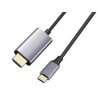 PREMIUMCORD Kabel USB3.1 typ-C na HDMI, 1,8m rozlišení obrazu 4K*2K@60Hz Aluminium