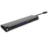 PremiumCord Převodník USB-C na 4K HDMI+1080p VGA+SD Card+2xUSB3.0 (5-in-1)