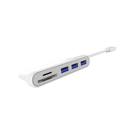 PremiumCord 5G SuperSpeed USB-C hub 3x USB3.0 + čtečka SD karet