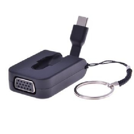 PremiumCord Adaptér USB-C male na VGA female,zasunovací kabel a kroužek na klíče