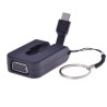 PremiumCord Adaptér USB-C male na VGA female,zasunovací kabel a kroužek na klíče
