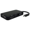 PremiumCord Převodník USB-C na HDMI + DVI + VGA + DisplayPort