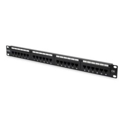 Premium Patch panel 24xRJ45, CAT6, UTP, černý