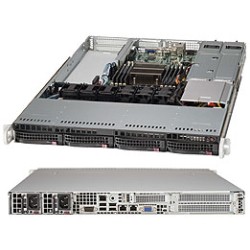 SUPERMICRO 1U chassis 4x 3,5" HS SAS/SATA, 2x500W (80PLUS Platinum), WIO, X11