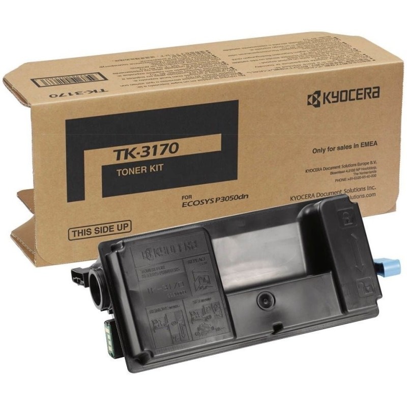 Kyocera Toner na 15 500 A4 (při 5% pokrytí), pro ECOSYS P3150/55/P3260dn/M3860 TK3170