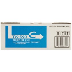Kyocera Toner cyan na 5 000 A4 (při 5% pokrytí), pro ECOSYS P6026cdn,M6026/M6526cdn/cidn TK590C