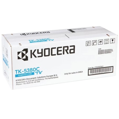 Kyocera Toner cyan na 10 000 A4 (při 5% pokrytí), pro PA4000cx, MA4000cix/cifx