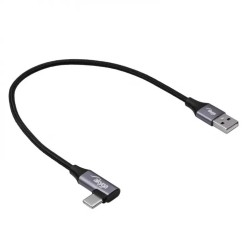 Akyga kabel USB A + USB type C mesh, 30cm