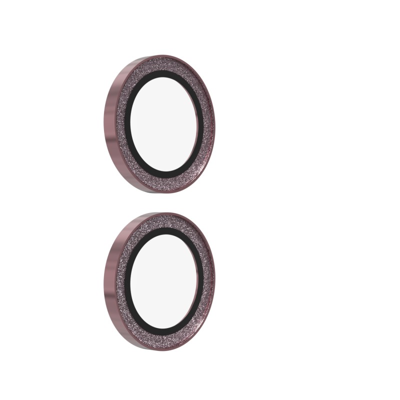 ZAGG Ochranná čočka Premium pro Apple iPhone 17/16/16+ - růžová třpytka