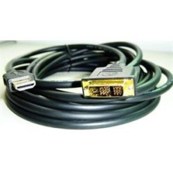 Gembird kábel HDMI (M) na DVI (M), pozlátené konektory, 4.5 m, čierny, bulk balenie