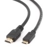 Gembird kábel mini HDMI High speed (M) na HDMI (M), pozlátené konektory, 1 m, čierny