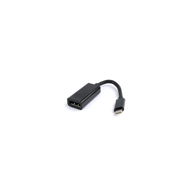 Gembird adaptér USB-C (M) na DisplayPort (F), 0.15m kábel, čierny