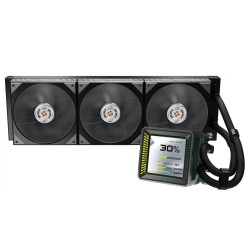 ASROCK Vodní chladič Steel Legend Dark 360 LCD, 3x120mm, LGA1851, AM5, černá