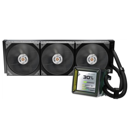 ASROCK Vodní chladič Steel Legend Dark 360 LCD, 3x120mm, LGA1851, AM5, černá