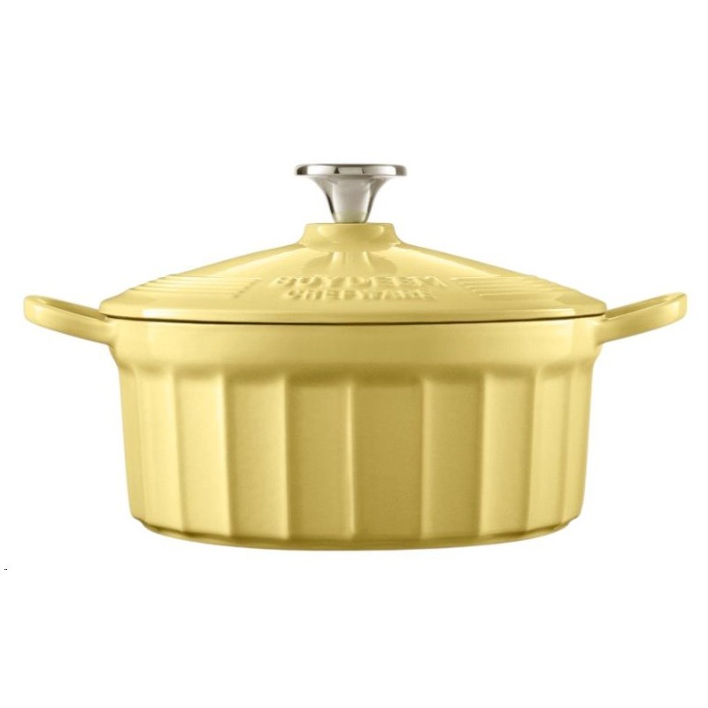BUYDEEM CP521, Enameled Cast Iron Dutch Oven 2,9L, color Mellow Yellow